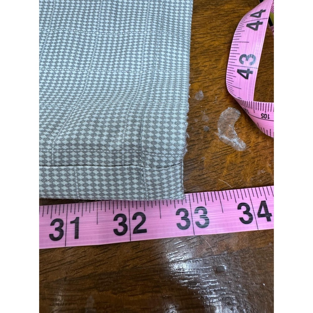 Oakley Pants Mens 38x32 Gray Check Chino Straight Leg Golf Performance Casual - Picture 6 of 7